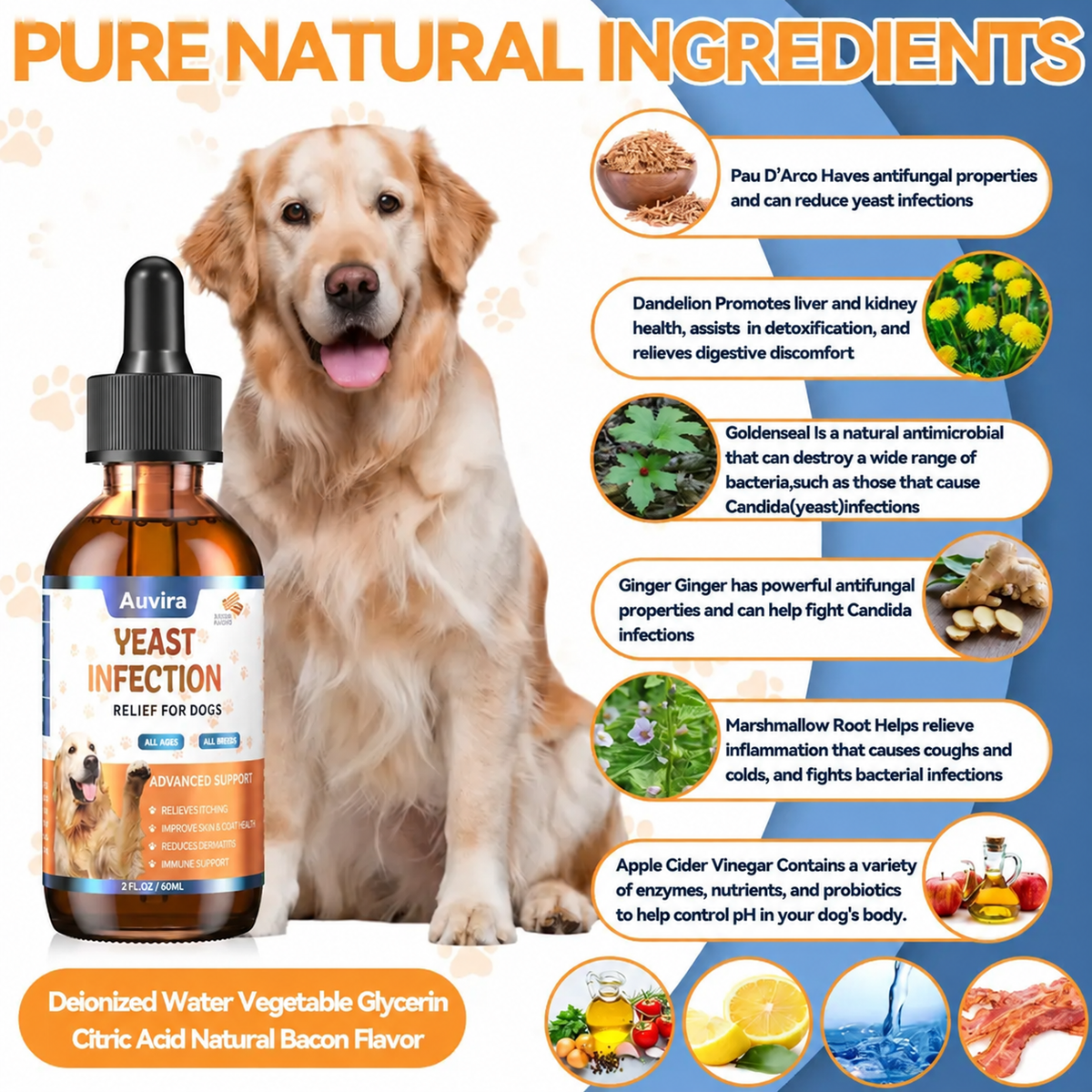 Auvira Gentle Dog Ear & Skin Relief Liquid Drops