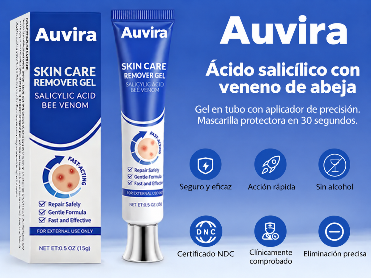 Auvira Salicylic Acid Skin Repair Gel — imagen 7 en español