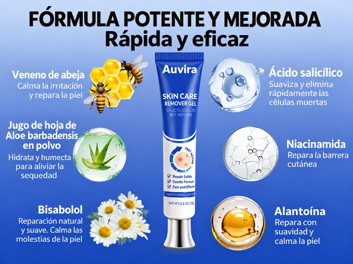 Auvira Salicylic Acid Skin Repair Gel — imagen 8 en español