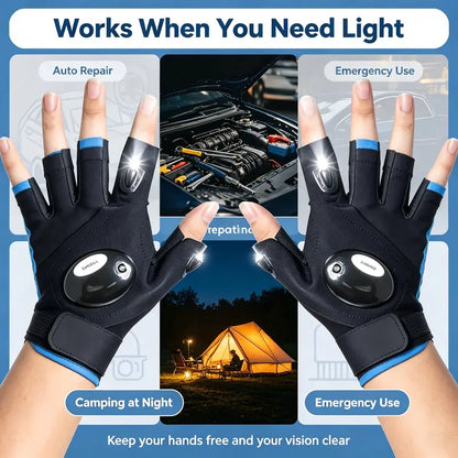 LED finger flashlight gloves — product image 2