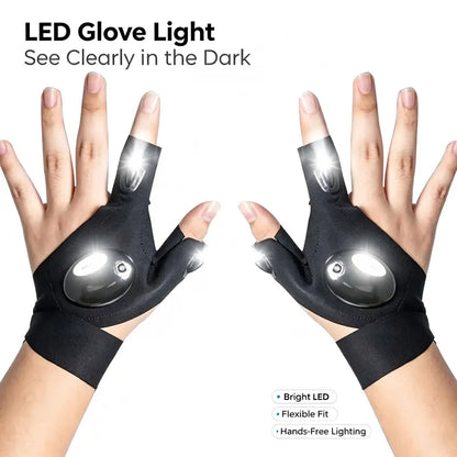 LED finger flashlight gloves — product image 8